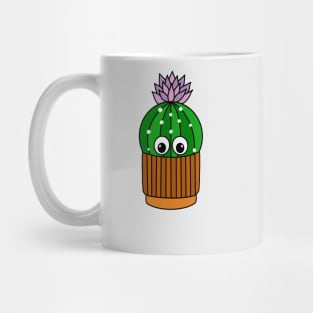 Cute Cactus Design #298: Pretty Cactus In Terra-cotta Pot Mug